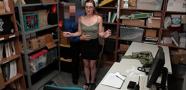  Kleptomaniac teen busted and fucked by a security guard